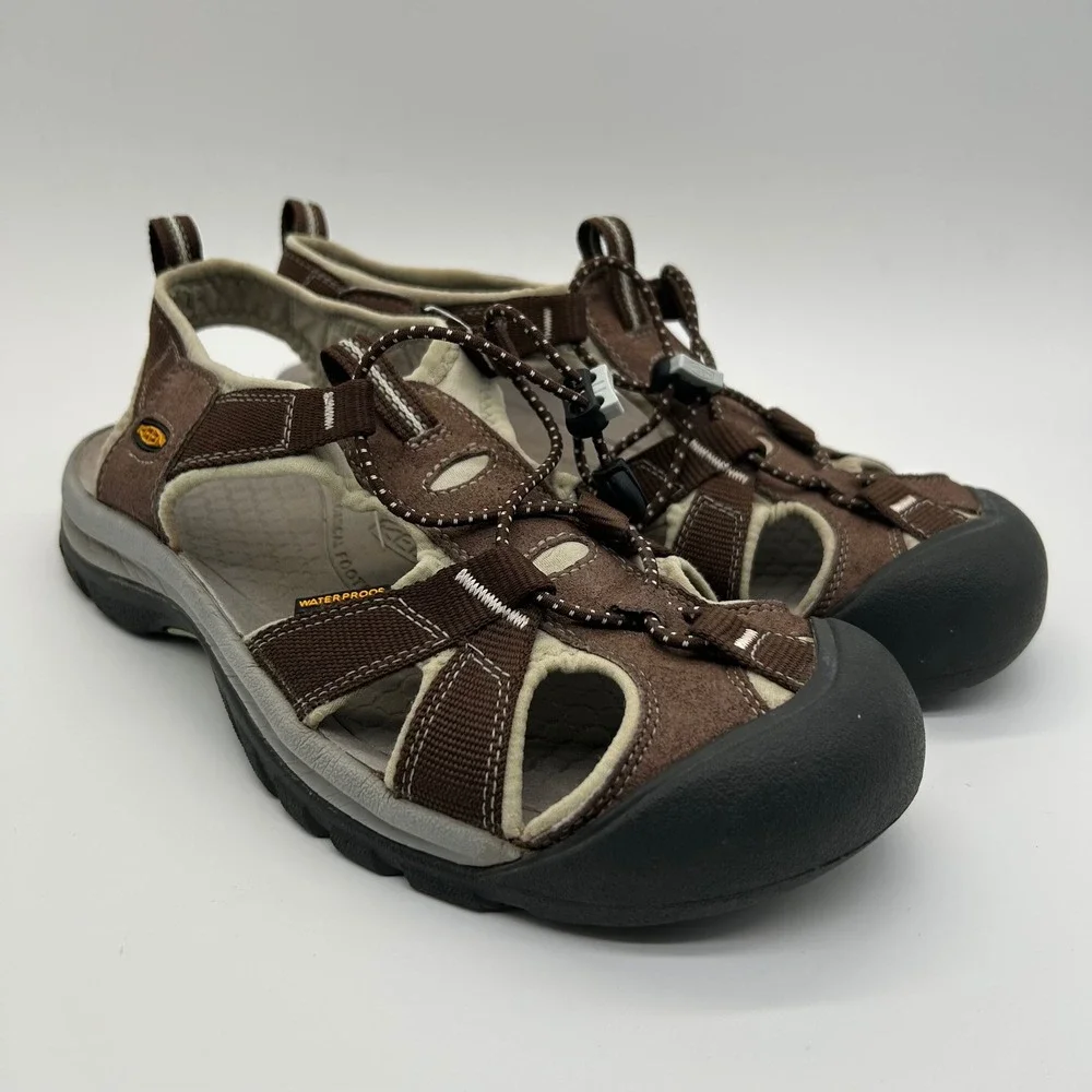 Keen Venice H2 Sandals Women 9.5 Brown Waterproof Hiking Gorpcore Sport Shoes